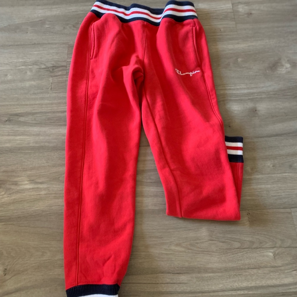Champion red sweatpants